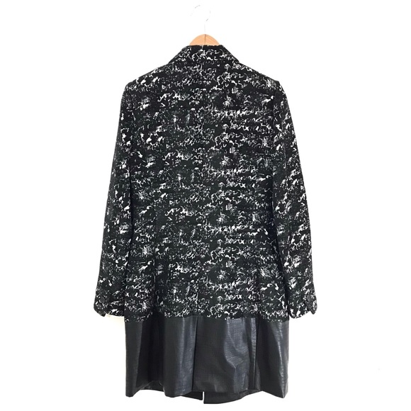 W118 by Walter Baker Faux Leather And Pattern Coat - Picture 2 of 4